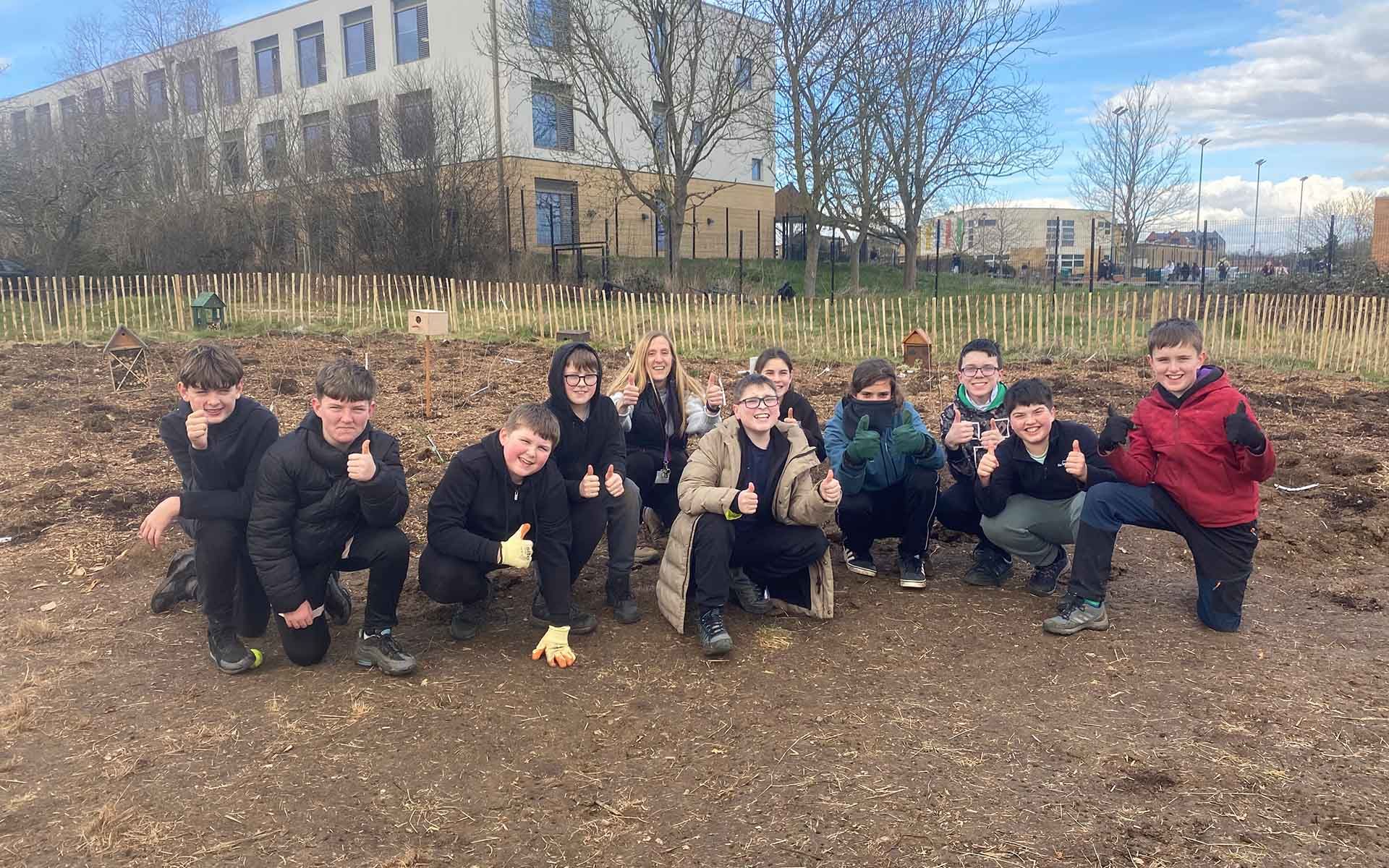 Gilbert Inglefield Academy Planting school children