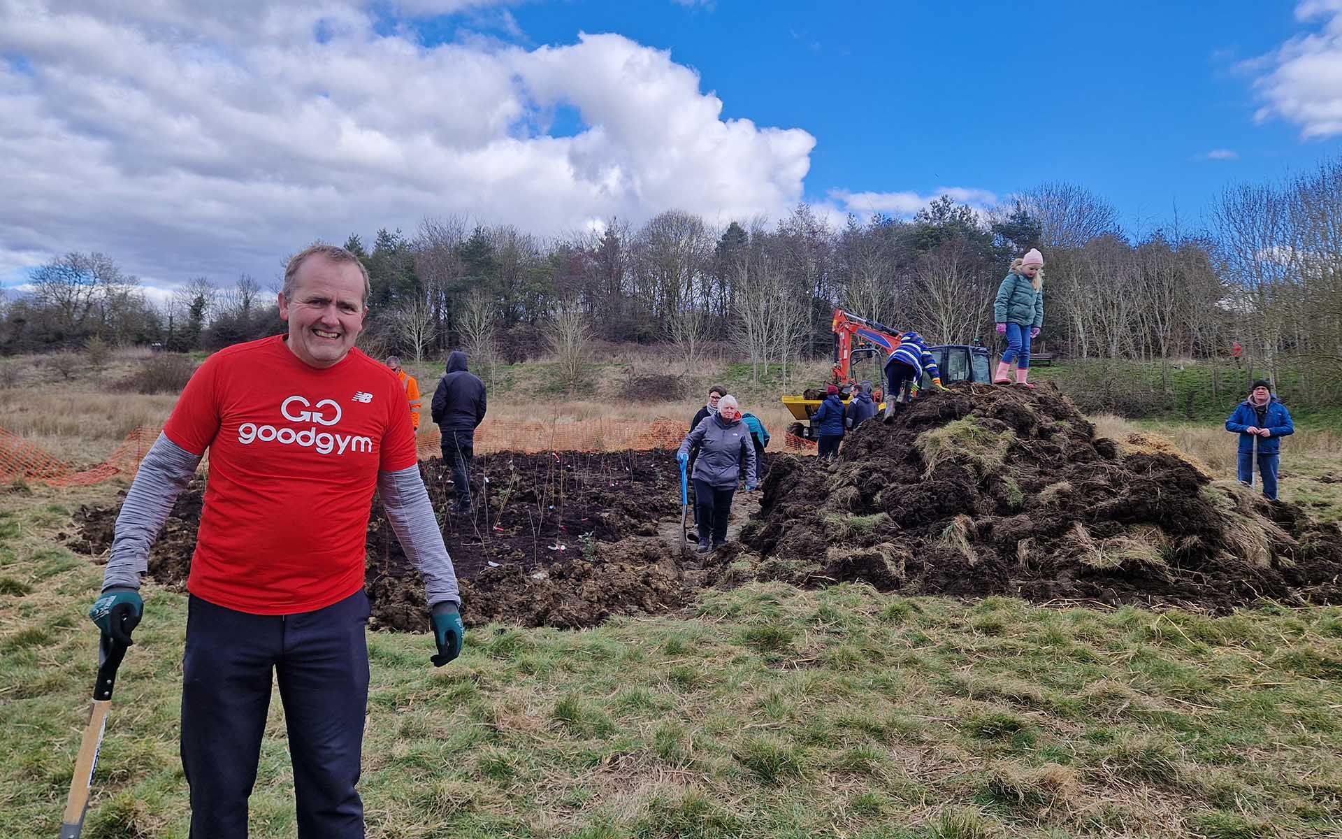 Melton Country Park Tiny Forest Planting Team