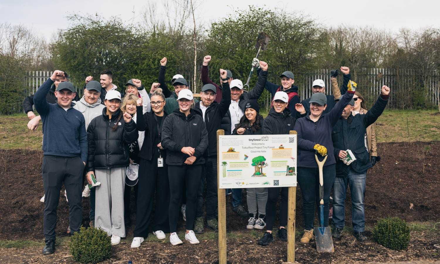 BMW group planting group photo