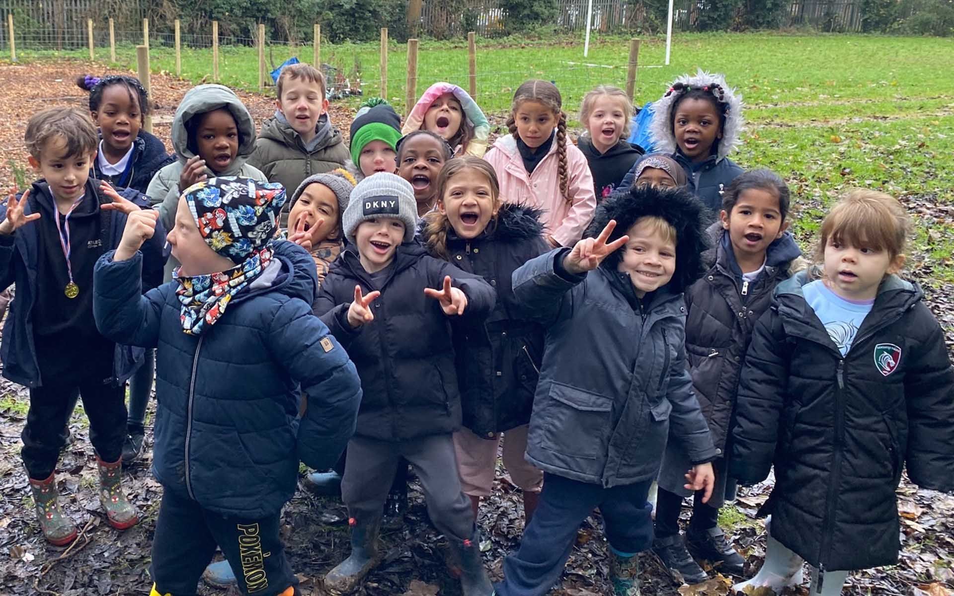 Montrose Primary Tiny Forest School Children