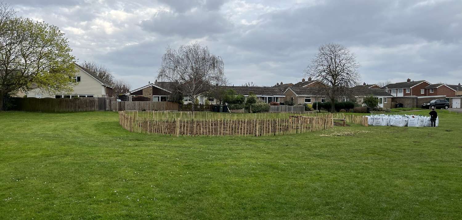 March 2024: Tiny Forest Planting Day Jubilee Recreation Ground (Photo Credit: Earthwatch Europe)