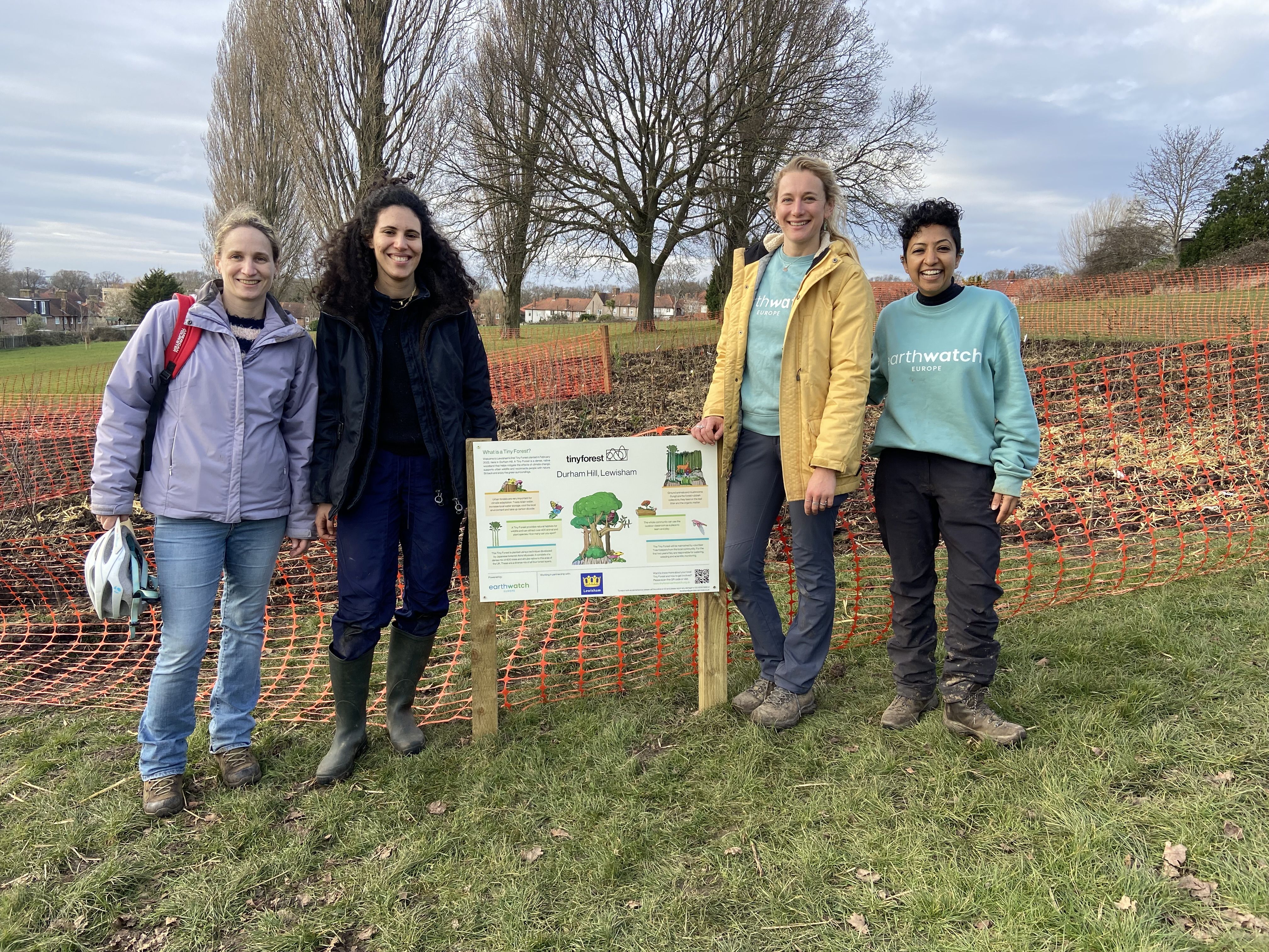 February 2022: Planting day at Durham Hill Lewisham (credit: Earthwatch Europe)