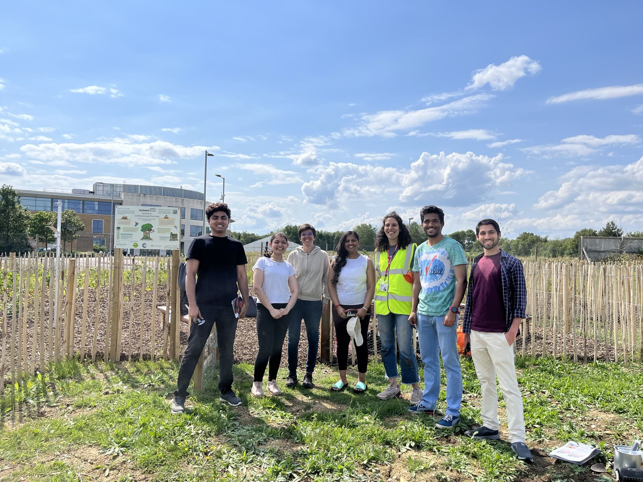 July 2023: Students. staff and Tree Keepers of Cranfield University. Credit: EW Europe