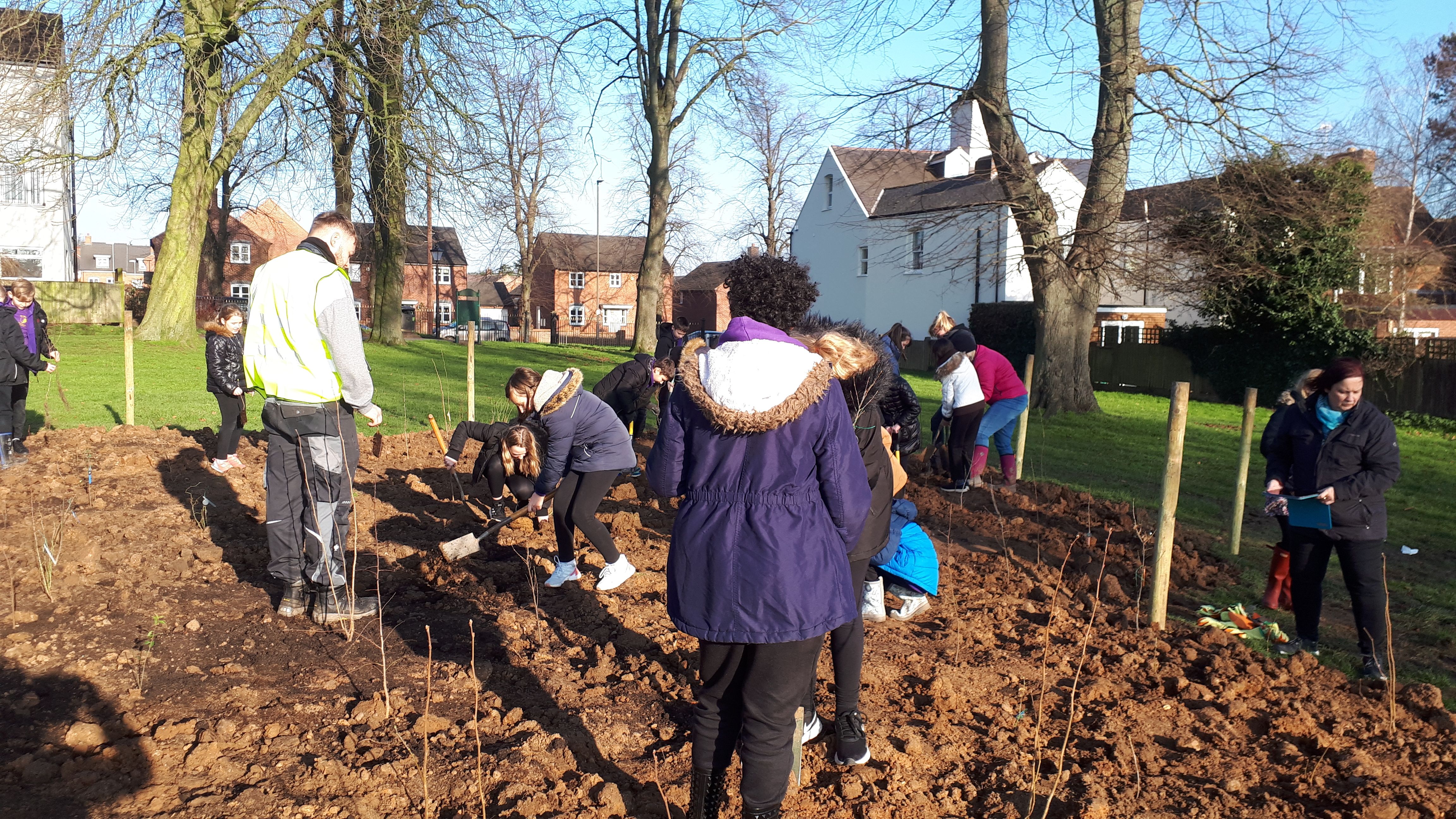 Queen's Park Planting Day. Photo Credit Earthwatch Europe